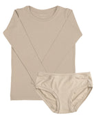 Long Sleeve Twin Set ~ Sand