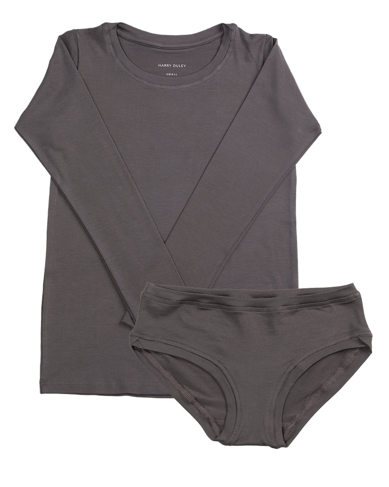 Long Sleeve Twin Set ~ Umber