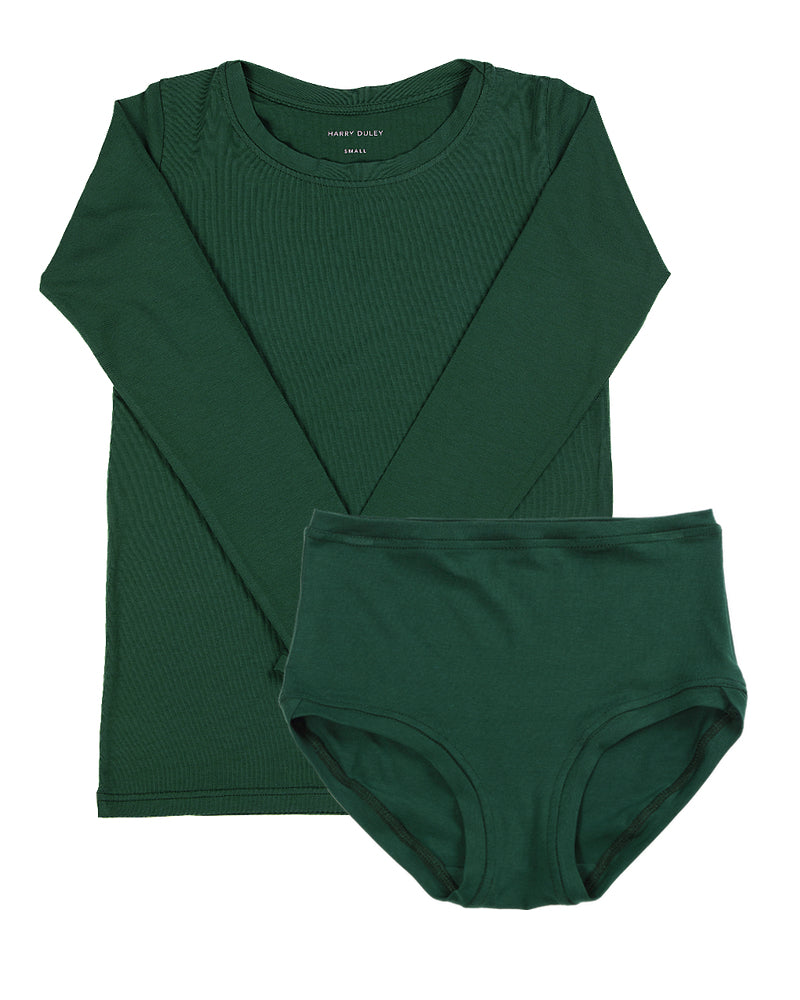 Long Sleeve Twin Set ~ Emerald