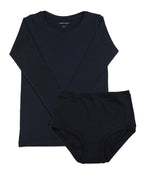 T-shirt à manches longues superposé – Rose poudré