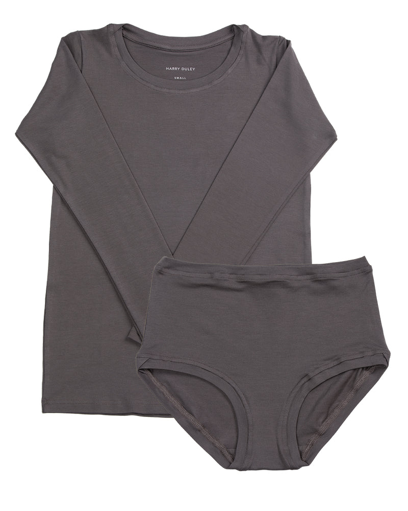 Long Sleeve Twin Set ~ Umber