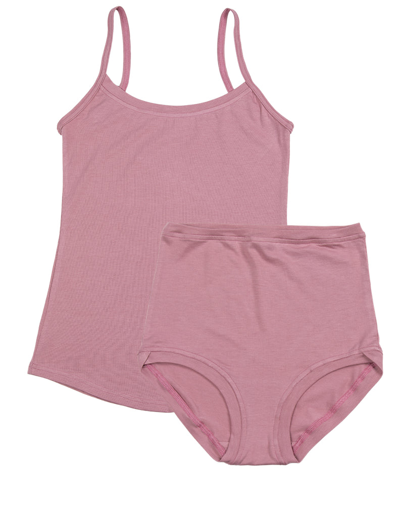 Strappy Vest Twin Set ~ Antique Pink