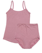 Strappy Vest Twin Set ~ Antique Pink