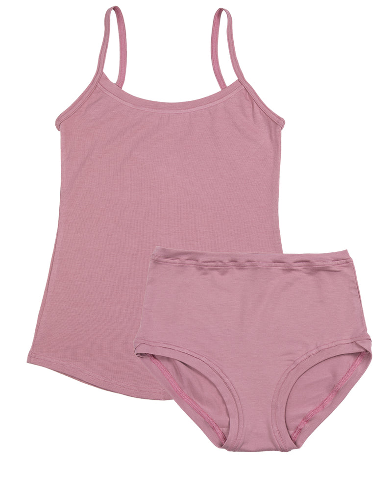 Strappy Vest Twin Set ~ Antique Pink