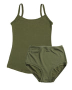 Strappy Vest Twin Set ~ Khaki