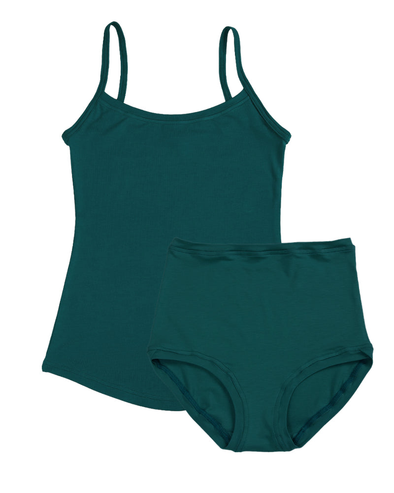 Strappy Vest Twin Set ~ Dark Teal