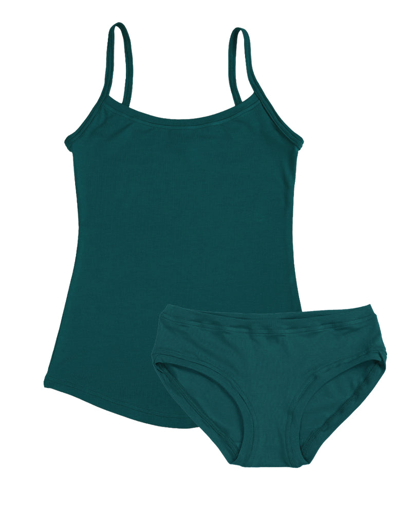 Strappy Vest Twin Set ~ Dark Teal