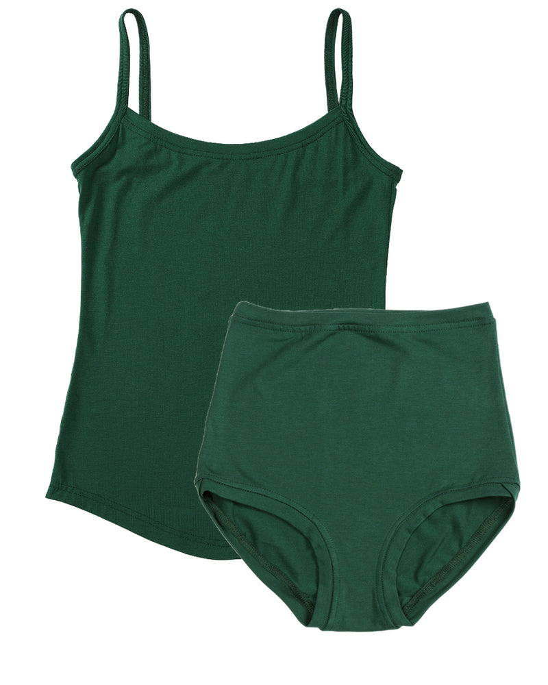 Strappy Vest Twin Set ~ Emerald