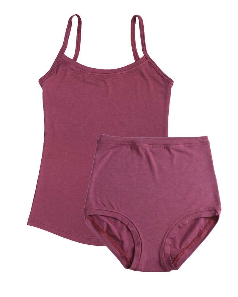 Strappy Vest Twin Set ~ Old Rose