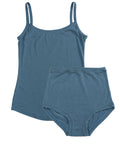 Strappy Vest Twin Set ~ Steel Blue