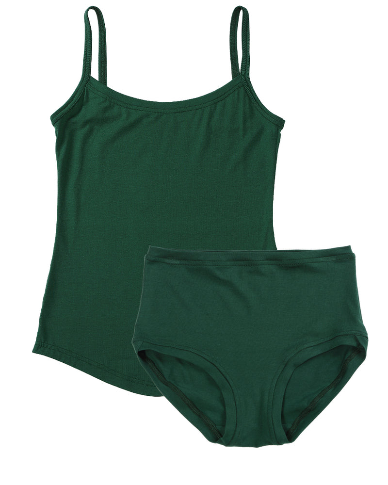 Strappy Vest Twin Set ~ Emerald