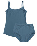 Strappy Vest & Mid Rise Pants Twin Set in a Bag ~ Steel Blue