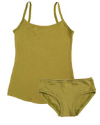 Strappy Vest Twin Set ~ Olive