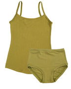 Strappy Vest Twin Set ~ Olive