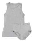 Boyish Vest Twin Set ~ Marl Grey