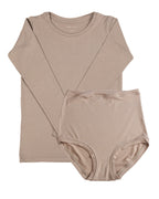 T-shirt à manches longues superposé – Rose poudré
