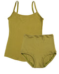 Strappy Vest Twin Set ~ Olive
