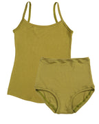 Strappy Vest Twin Set ~ Olive