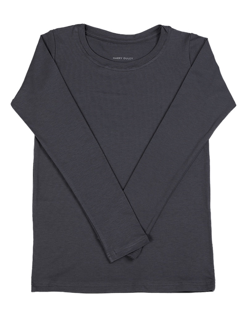 Long Sleeve Layering Tee ~ Charcoal