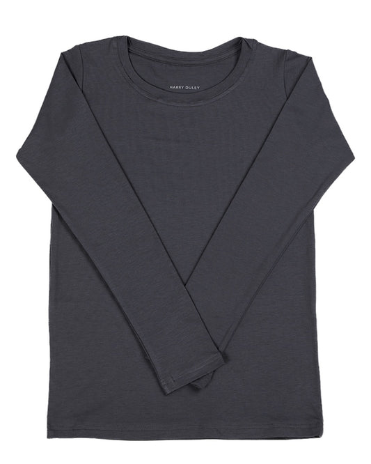 Long Sleeve Layering Tee ~ Charcoal