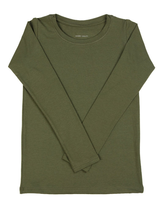 Long Sleeve Layering Tee ~ Khaki
