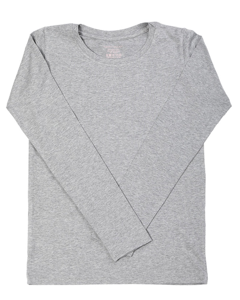 Long Sleeve Layering Tee ~ Marl Grey