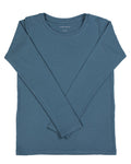 Long Sleeve Layering Tee ~ Steel Blue