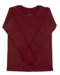 Long Sleeve Layering Tee ~ Bordeaux