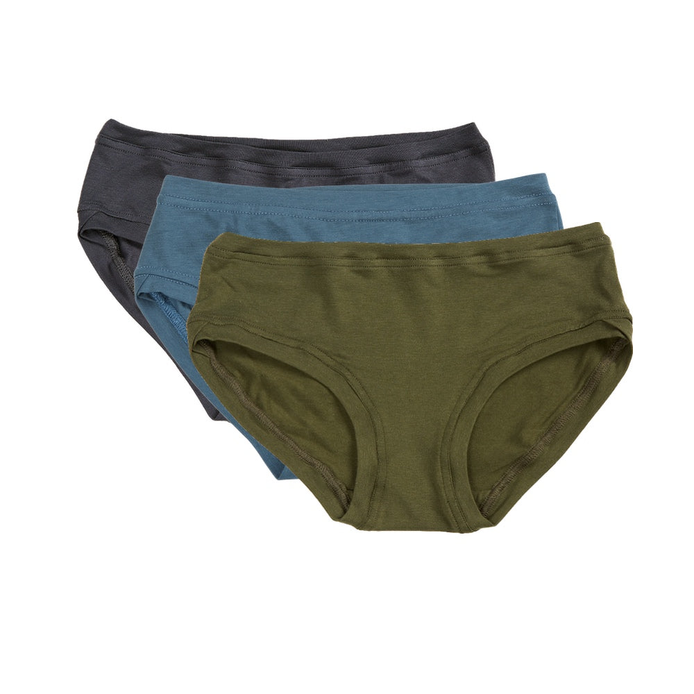 Pack of 3 Low Rise Pants ~ Charcoal/Steel Blue/Khaki